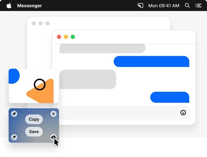 CleanShot X quick access overlay